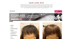 Desktop Screenshot of hairlossnyc.org
