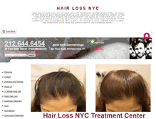 Tablet Screenshot of hairlossnyc.org